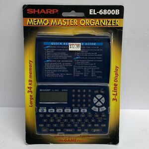 Sharp Memo Master Organizer Digital EL-6800B 34KB Memory NEW